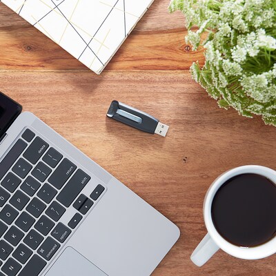Verbatim Store 'n' Go V3 8GB USB 3.2 Type A Flash Drive, Black/Gray (49171)