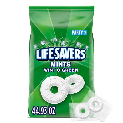 LifeSavers Wint O Green Wintergreen Mints, 44.93 oz. (MMM29060)