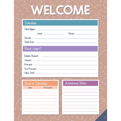 Carson Dellosa Education Crafty and Cool Undated Lesson Planner, 8 x 11, 128 Pages (CD-105056)