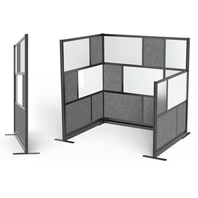 Luxor Expanse Modular Wall Add-On, 70" x 48", Black (MW-7048-XCGB)