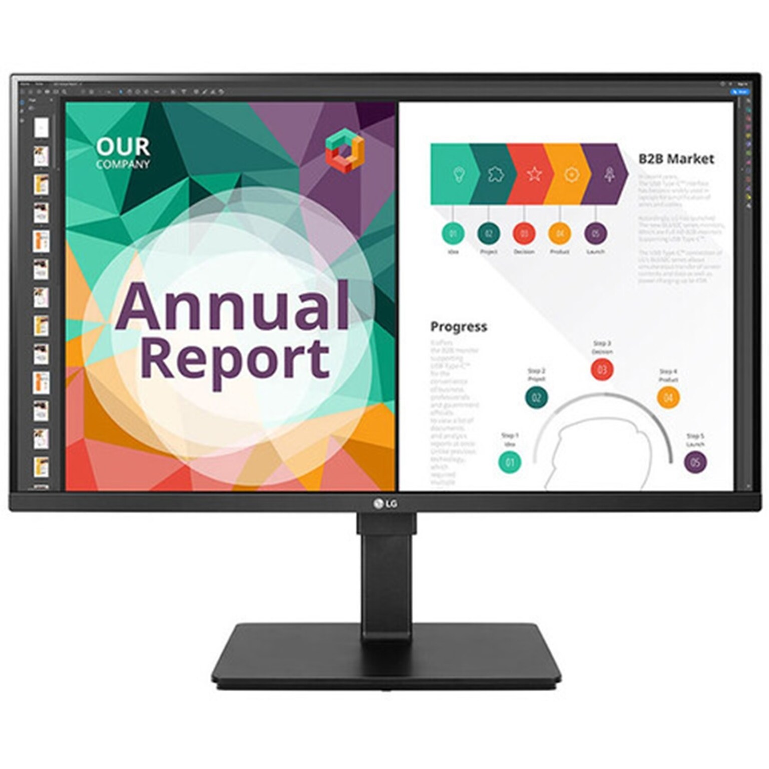 LG 32BN67U-B 32 LED Monitor, Black Texture