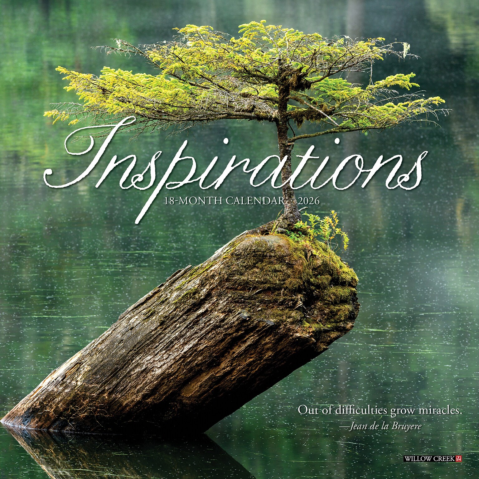 2026 Willow Creek Inspirations 7 x 7 Monthly Wall Calendar (53614X)