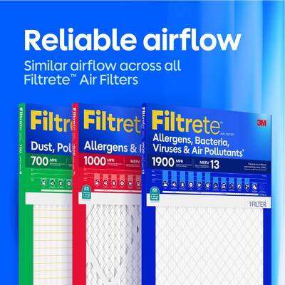 Filtrete Allergen Defense 18" x 24" x 1" Pleated Air Filter, MERV 11, 4/Carton (9821-4CA)