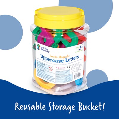 Learning Resources Jumbo Magnetic Letters and Numbers, Uppercase Letters