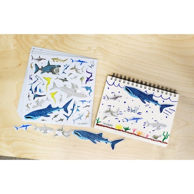 Ready2Learn Foam Shark Stickers, Multicolored, 132/Pack (CE-10125)