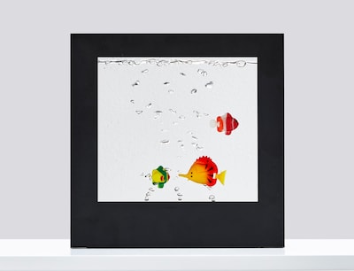 Simplee Adesso 9"H LED Aquarium Motion Light Box, Black (SL3981-01)