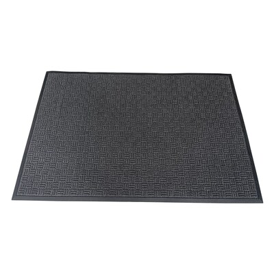 Floortex Doortex Ribmat Indoor / Outdoor Entrance Mat, 48 x 32, Charcoal (NREMFLLV0103)