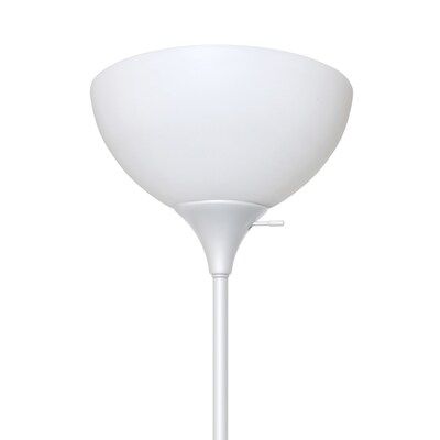 Simple Designs 71.5" Metal Floor Lamp with Dome Shades, 2/Pack (LF2000-WHT-2PK)