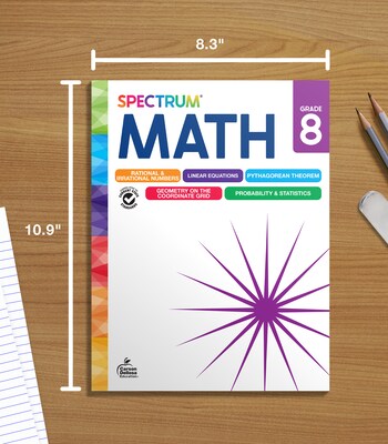 Spectrum Math Workbook, Grade 8 Paperback (705507)