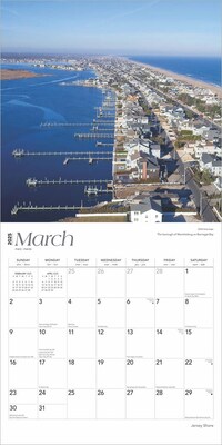 2025 BrownTrout Jersey Shore 12" x 12" Monthly  Wall Calendar (9781975474980)