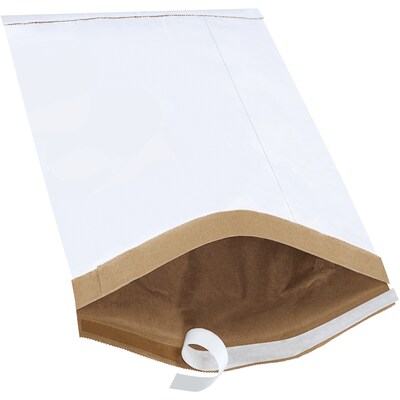 10.5 x 15 Self-Sealing Padded Mailer, #6, White, 100/Carton (B809WSS)