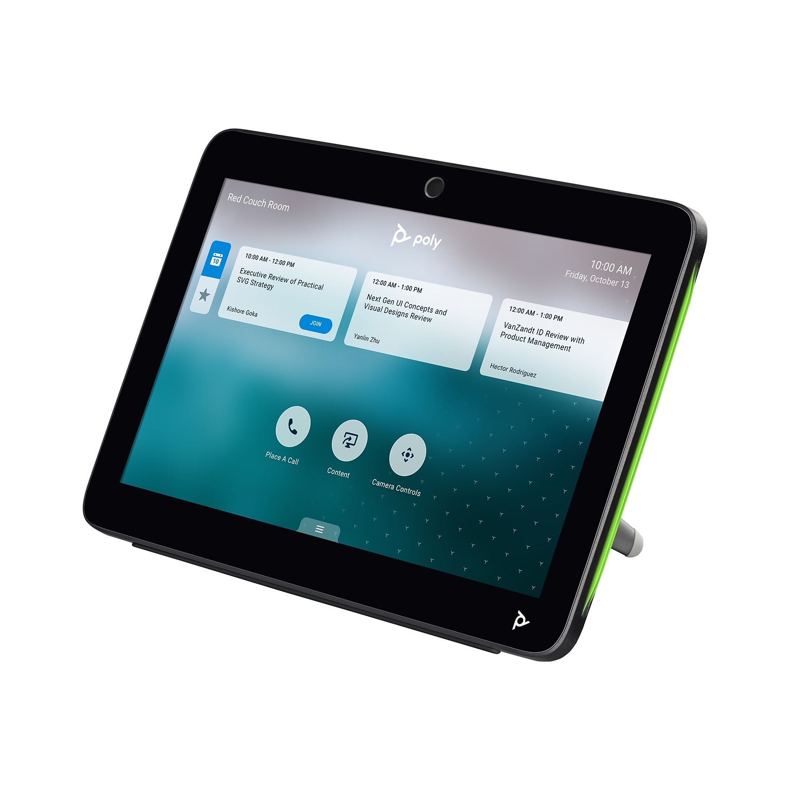 Poly TC10 Touch Controller, Wall Mounted, Black (977L6AA#ABA)