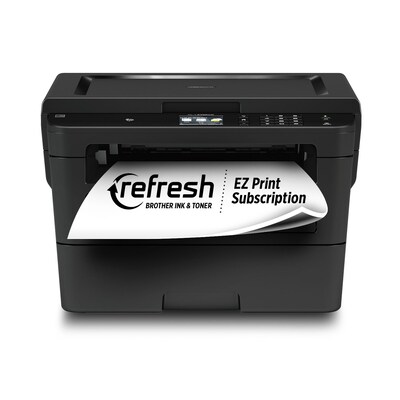 Brother HL-L2395DW Black&White Laser Printer with Print-Scan-Copy, Wireless, Network Ready & USB, Re