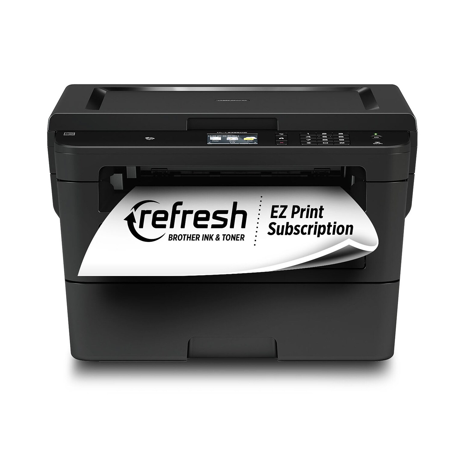 Brother HL-L2395DW Black&White Laser Printer with Print-Scan-Copy, Wireless, Network Ready & USB, Refresh Subscription Eligible