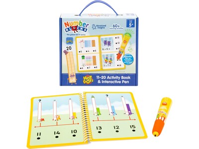 Educational Insights Hot Dots Numberblocks 11-20 Activity Book with Interactive Pen (2551)