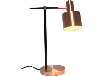 Lalia Home Studio Loft Table Lamp, Rose Gold/Black (LHT-4001-RG)