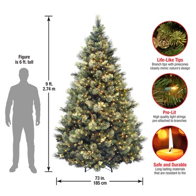 National Tree Company Carolina Pine Artificial Christmas Trees CAP3-346-90