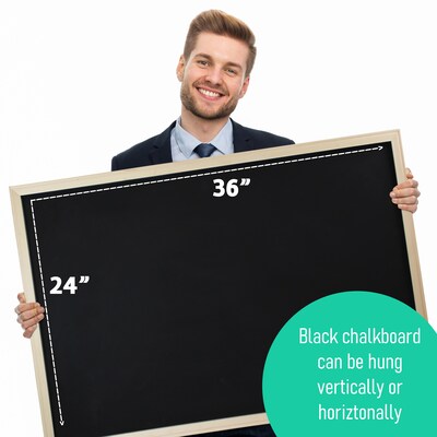 Flipside Chalkboard, 24" x 36", Wood Frame (FLP33200)
