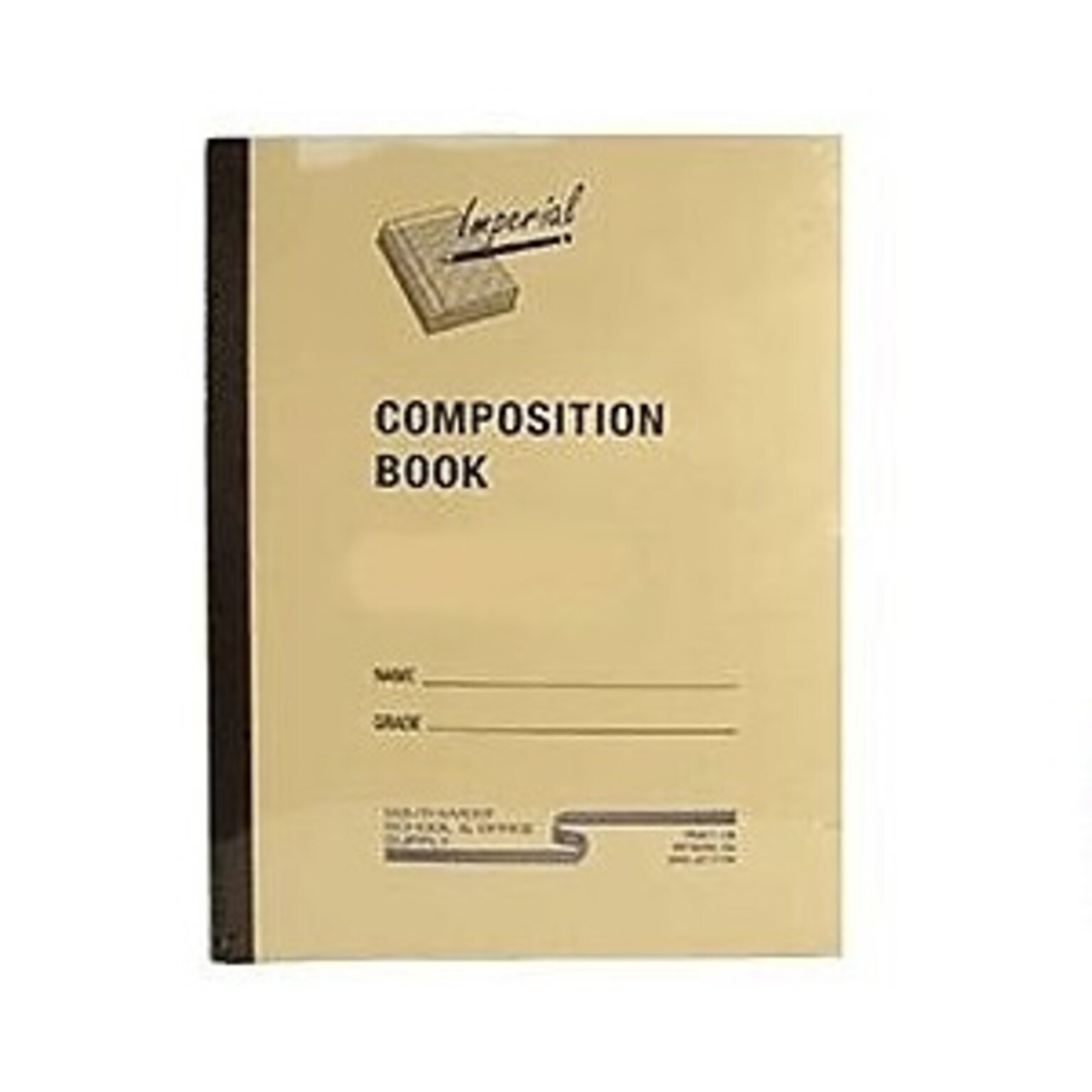 Imperial Composition Book W/Red Left Hand Margin, 7 X 8-1/2, White, 40 Pages (114040mea)