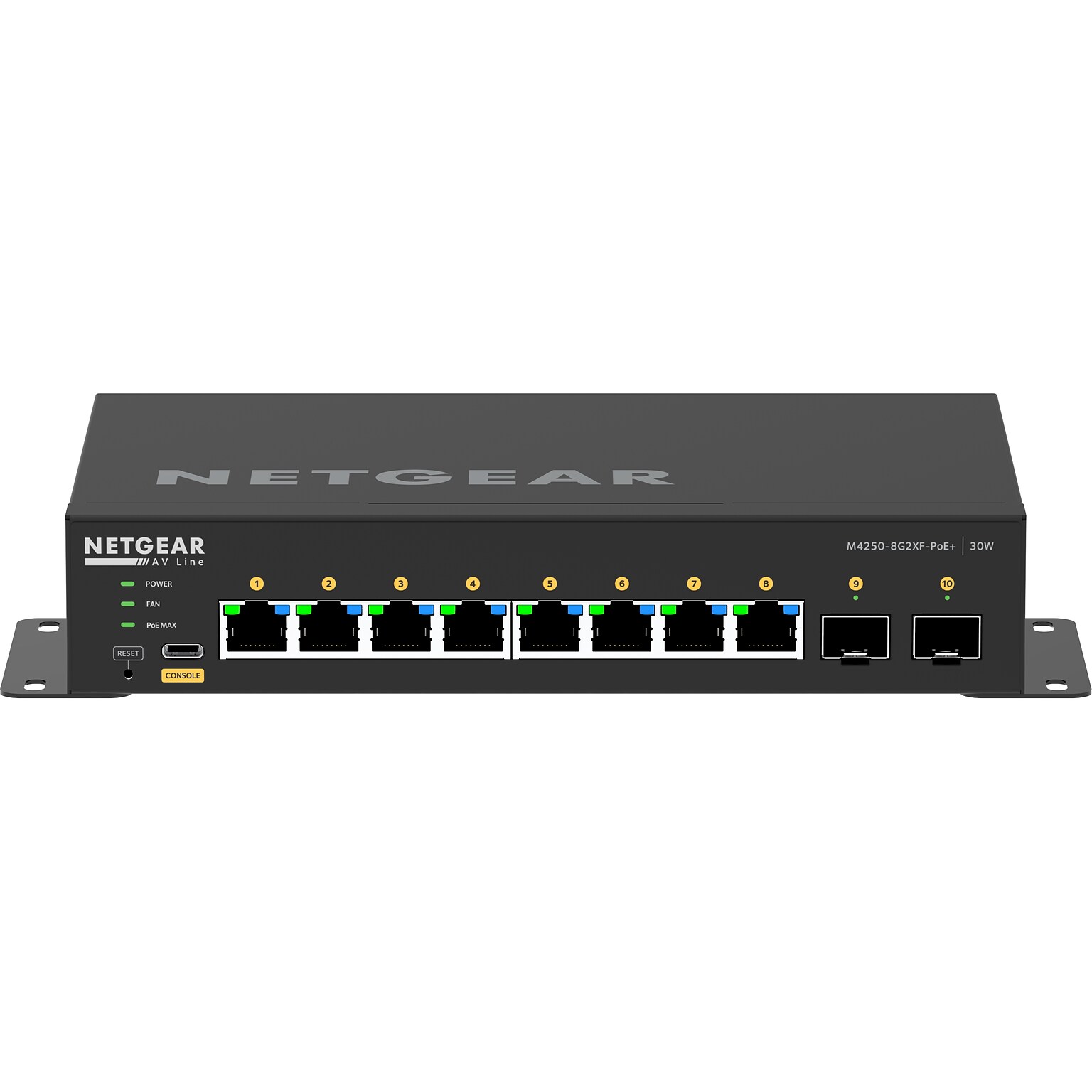 Netgear AV Line 8-Port Gigabit Ethernet Managed Switch, Black (GSM4210PX-100NAS)
