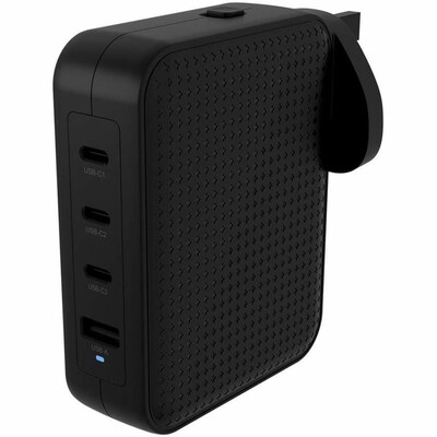 HyperJuice 145W PD 3.1 USB-C GaN Travel Charger, Black (HJ1001BKWWGL)
