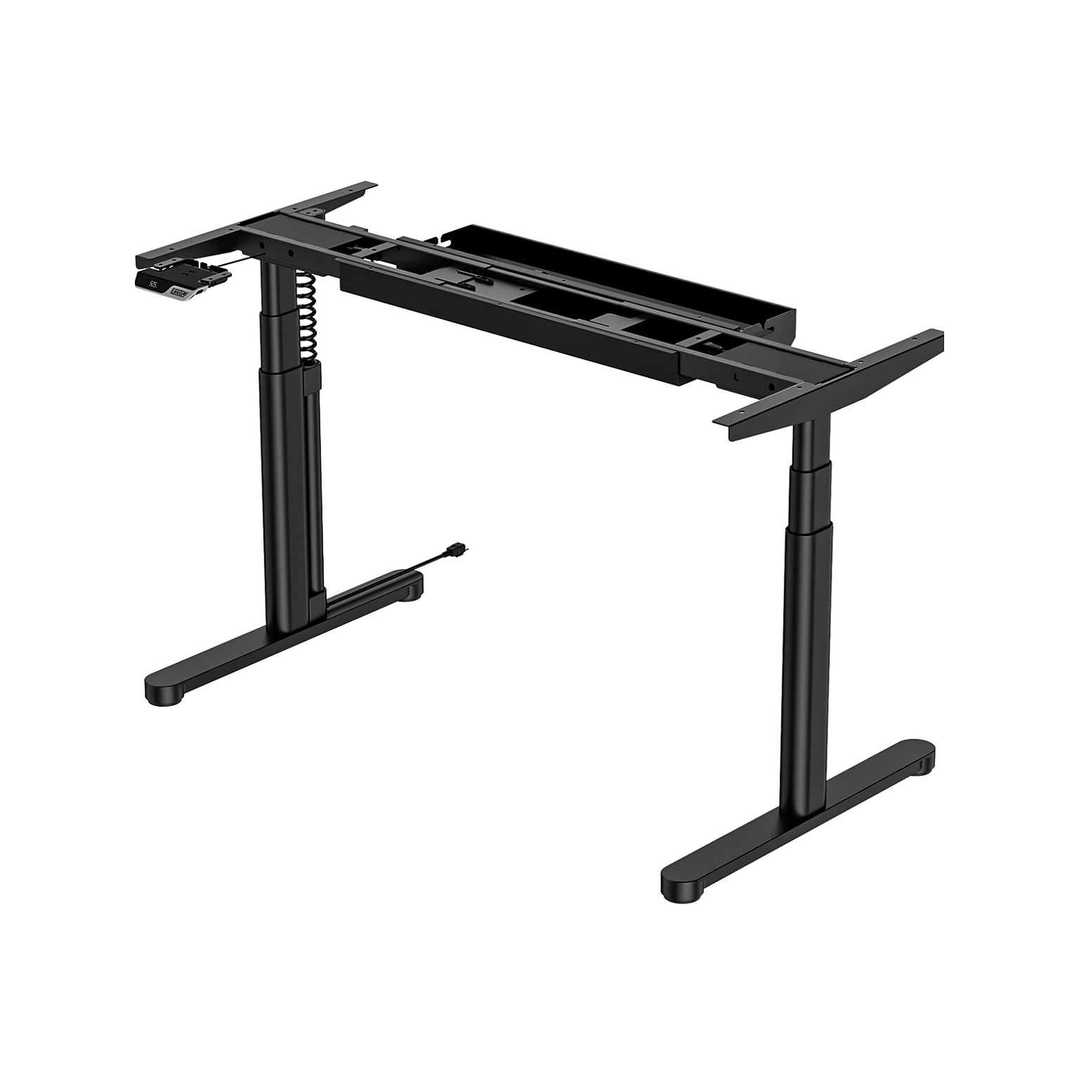 ErgoAV Adjustable Height Legs for Sit Stand Desk/Table, Black (ERDF1-01B)