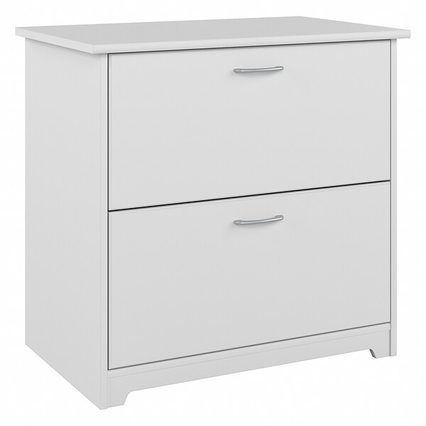 Bush Furniture Cabot 2-Drawer Lateral File Cabinet, Not Assembled, Letter/Legal, White, 31.26W (WC31980)