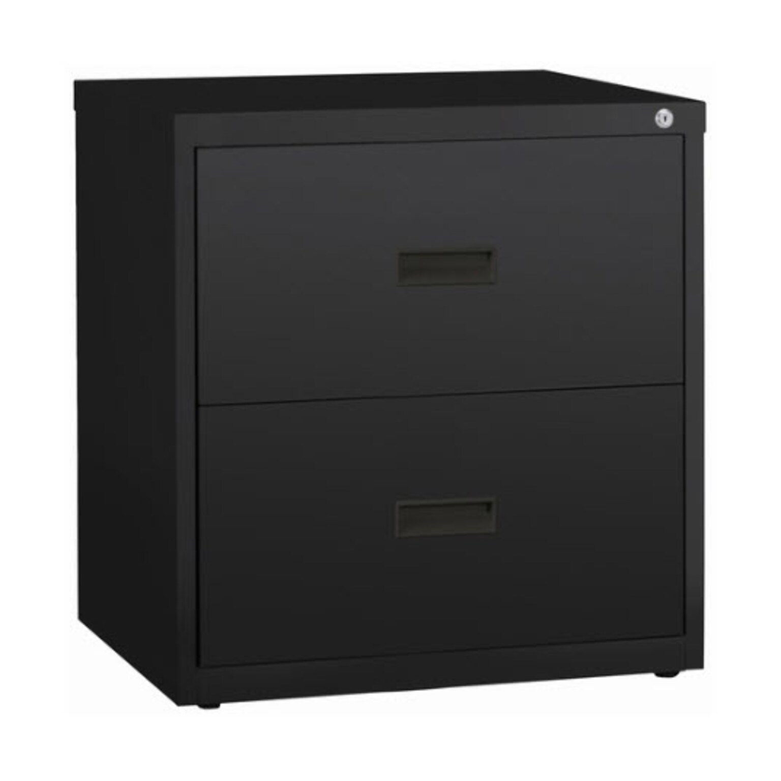Lorell 2-Drawer Lateral File, Letter/Legal, 30W x 18.6D x 28.1H, Black (LLR60557)