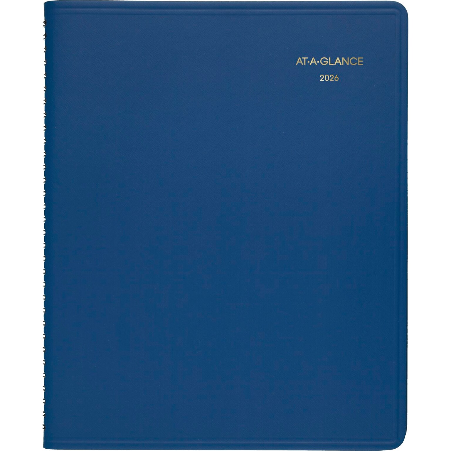 2026-2027 AT-A-GLANCE 9 x 11 Monthly Planner, Faux Leather Cover, Blue (70-250-20-26)