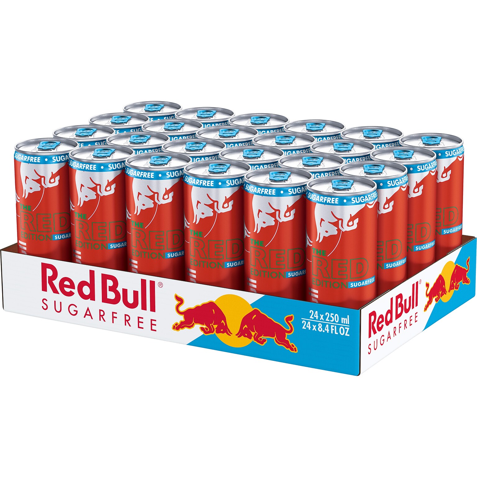 Red Bull Red Edition Sugar-Free Watermelon Energy Drink, 8.4 oz., 24 Cans/Carton (RB243202)