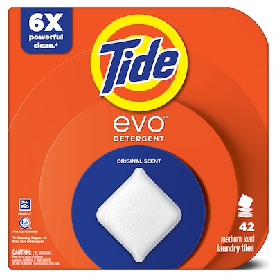 Tide evo Laundry Detergent, Original Tide Scent, 42 Loads, 42/Pack (21856)