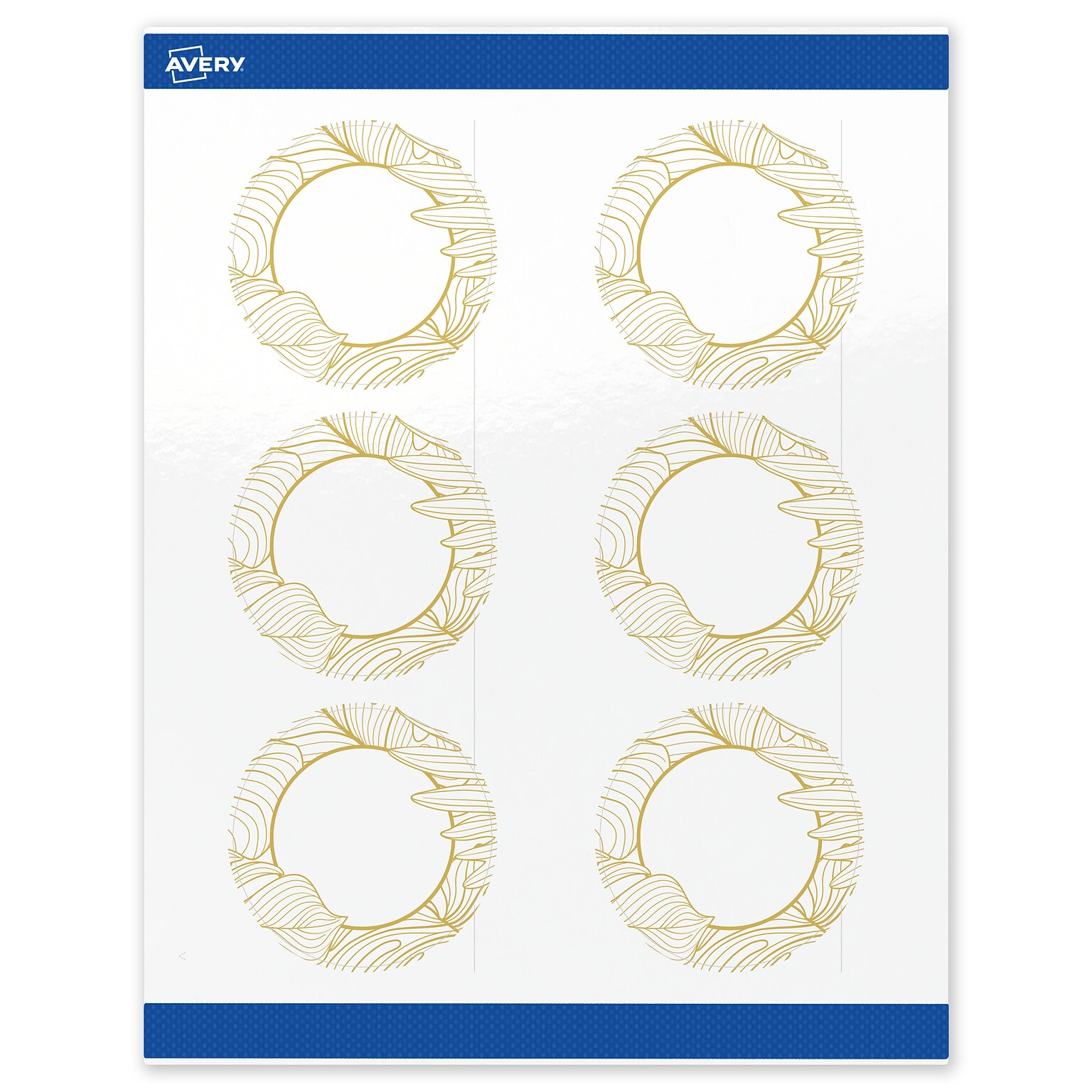 Avery Laser/Inkjet Circle Multipurpose Labels, 3 Dia., White, 60/Pack (S00-EVZ)