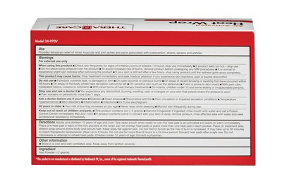 TheraCare Air-Activated  Lumbar Support Heat Pack, 2/Pack (24-970V)