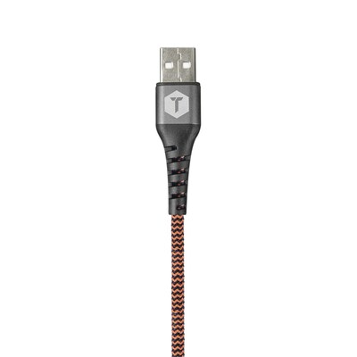 ToughTested Braided Lightning to USB-A Charging Cable, 6 ft., Black (TTFC6IP2)
