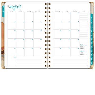 2025-2026 Global Printed Products Golden Desert 5.5" x 8" Academic Weekly & Monthly Planner, Paper Cover