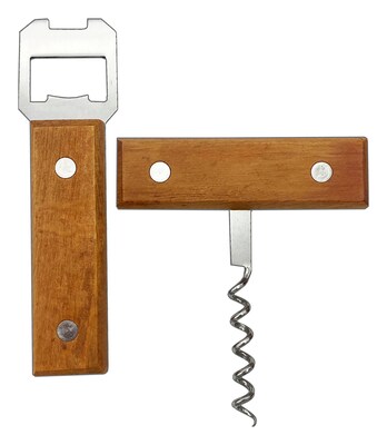 Bottle Opener Set with Bottle Opener & Corkscrew