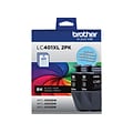 Brother LC401 Black High Yield Ink Cartridge, 2/Pack   (LC401XL2PKS)