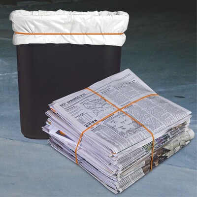 Alliance Non-Latex #117B File Bands, 7 x 1/8, Orange, 63/Pack (37178)