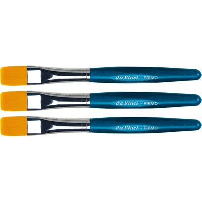 da Vinci PRIMO Tempera Preschool Flat Brush, 3 /Pack (DVXVA354B0-3)
