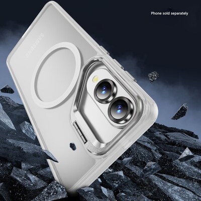 SaharaCase Venture Series Kickstand MagSafe Phone Case for Samsung Galaxy S25 Edge, Shock Absorbing, Clear (CP00827)