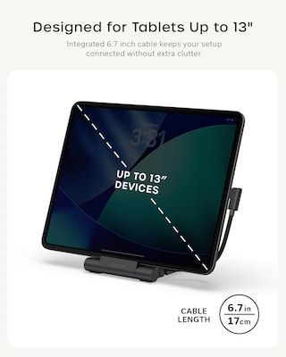 Satechi OntheGo Foldable Stand Hub, Space Black (ST-GOTGFC)