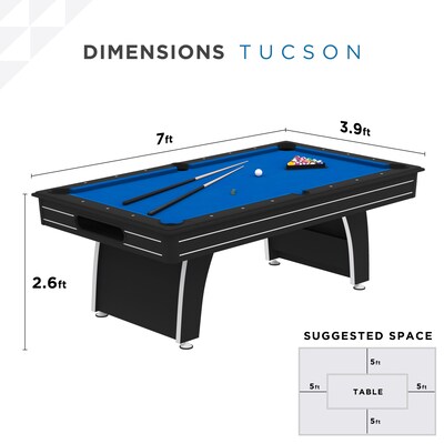 Fat Cat Tucson 7' Pool Table with Ball Return (64-0146)