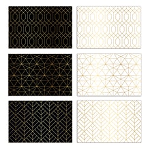 Better Office Cards with Envelopes, 4 x 6, Geometric Patterns, 50/Pack (64557-50PK)