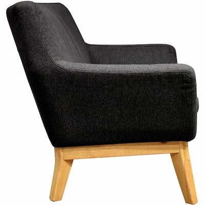 Lorell Quintessence 2-Seat Loveseat, Black (LLR68959)