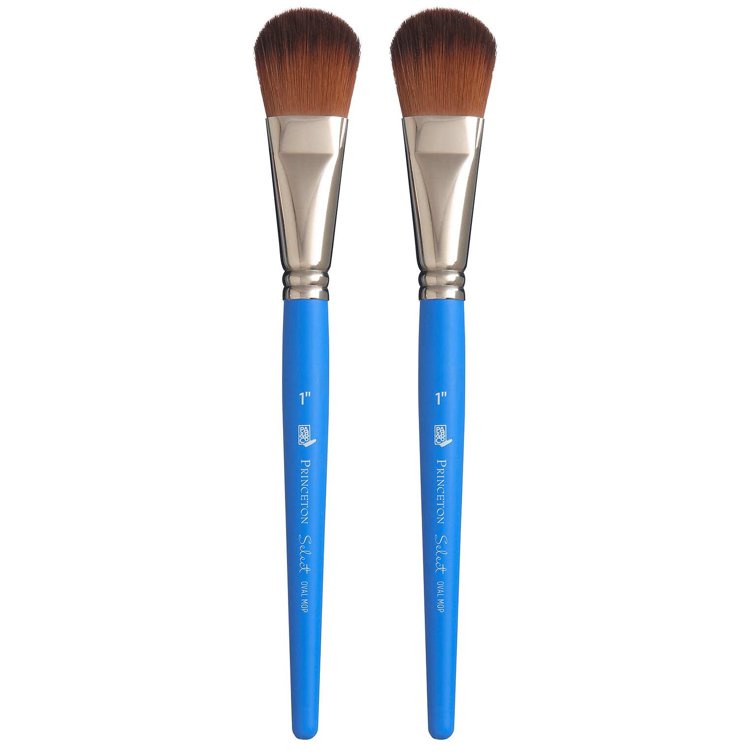 Princeton Select Artiste Mixed Media Synthetic Oval Mop Brush, 2/Pack (PBXP3750OM100-2)