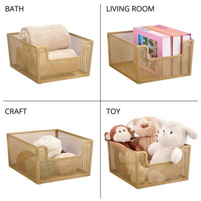 iDesign Steel Organizer, Soft Brass (25999)