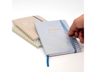 Pukka Pad Haze Journal, 5.8" x 8.3", Blue, 192 Pages, 3/Pack (9977(BE)-HZE)