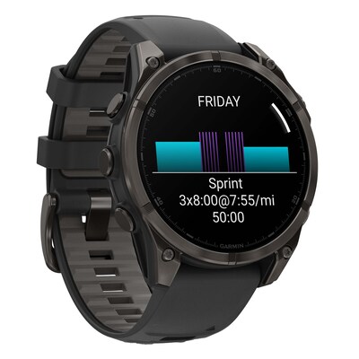 Garmin fenix 8 AMOLED Multisport GPS Smartwatch, Carbon Gray & Black, 47mm (GRM0290420)