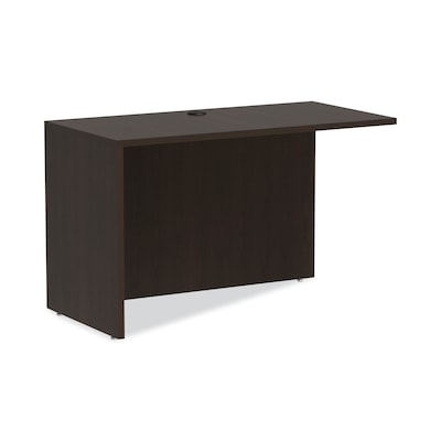 Alera Valencia Series Reversible Return/bridge Shell, 47 1/4w X 23 5/8d, Espresso