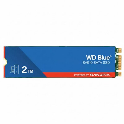 WD Blue SA510 2TB M.2 2280 SATA Internal Solid State Drive, 3D NAND (WDS200T3B0B-00C7C0)